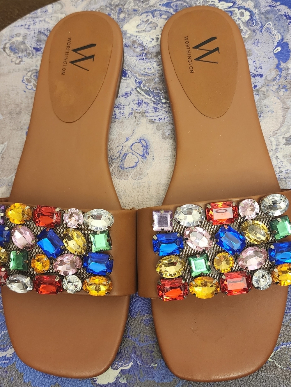 Jeweled flat Sandal